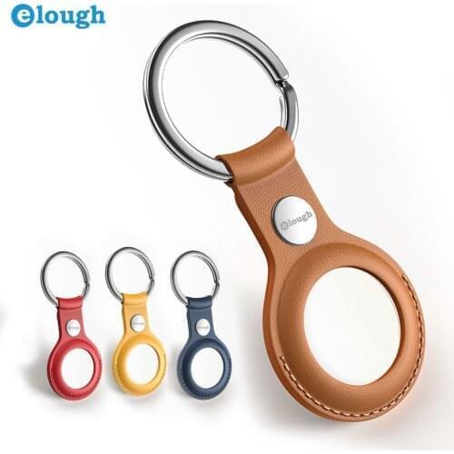 For Apple Airtag Leather PU Protective Sleeve For Apple Locator Tracker Anti-lost Device Keychain Protective Airtags Case Hot