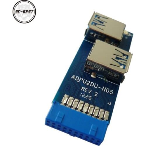 IT-Converter 19 pin header to 2x USB3.0 Adapter Card