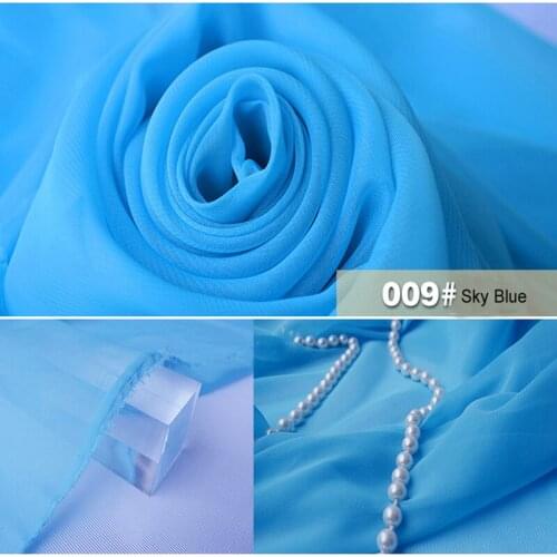 2018 Low Price Guaranteed Quality 17 Colors 75d 100% Polyester Cheap Chiffon Fabric
