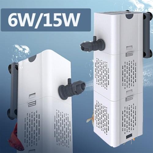 4 in 1 Wave Maker Filtration Aquarium Filter Air Pump Silent Fish Tank Submersible Air Oxygen Increase Internal Powerhead Pump