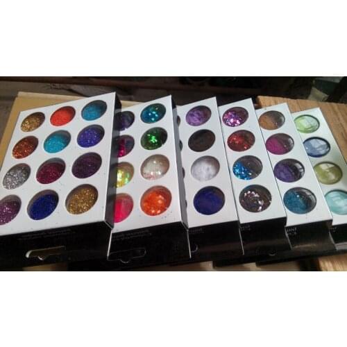 72Pots Uv Acrylic Nail Art Tips Decoration Glitter Dust Powder Set Nail Art Tips Decoration Crafts Gold Silver 1/72 PCS