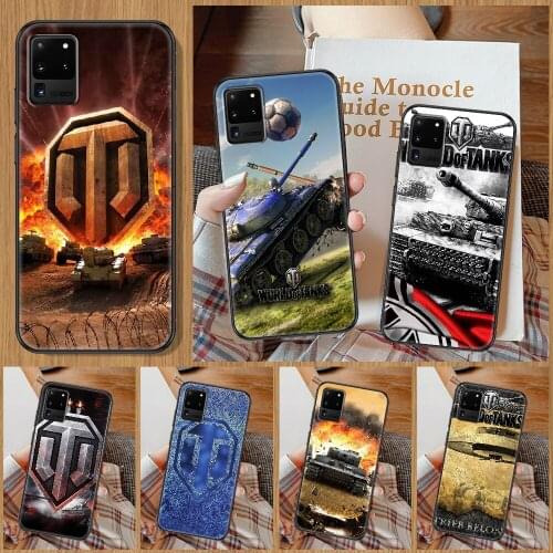 Game World of Tanks Phone case For Samsung Galaxy Note 4 8 9 10 20 S8 S9 S10 S10E S20 Plus UITRA Ultra black 3D Etui luxury