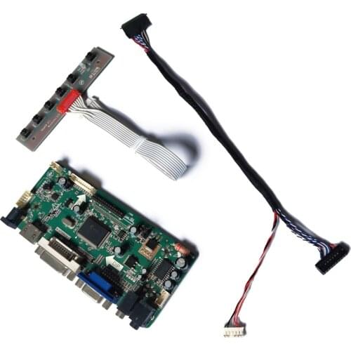 For B101AW01/HSD101PFW1/LP101WS1 screen VGA+DVI 40-Pin LED 60Hz 1024*576 LVDS M.NT68676 display controller board DIY kit