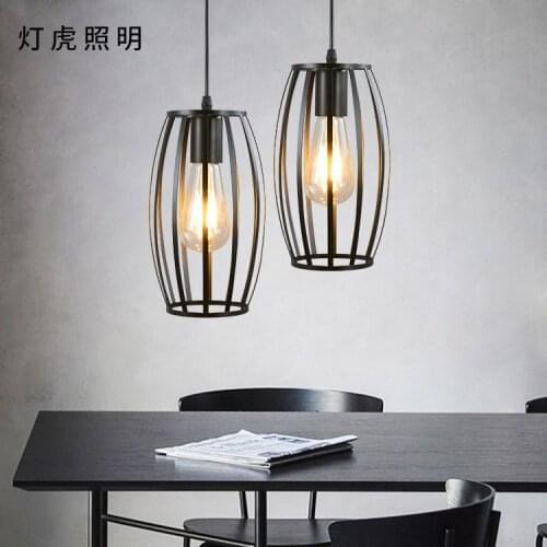 Europe led stone led iron chandelier luminaria pendente kitchen dining bar hanging lamp hang retro lamp bedroom dining rooom