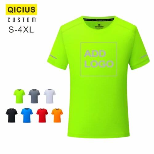 Unisex Same Style Sports T-Shirt Customized Quick Drying Fitness Breathable Quick DIy Running Embroidered Printed Logo