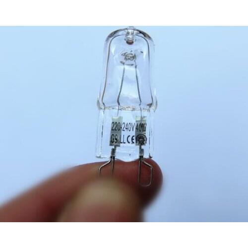 10PCS/lot Super Bright G9 Halogen Light Bulb 20w/40w/60w Halogen G9 220V 2800K Warm White