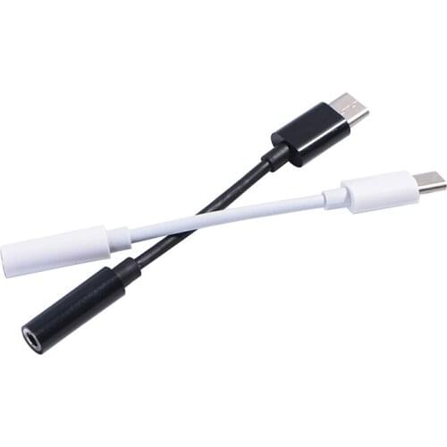 Type-C to 3.5mm Earphone cable Adapter usb 3.1 Type C USB-C male to 3.5 AUX 1pc
