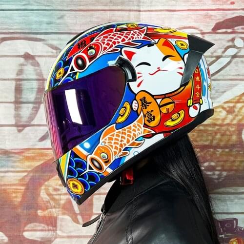 Full Face Motorcycle Helmets Dual Lens Racing Helmet Strong Resistance Off Road Helmet