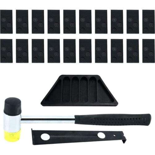 20 Spacers Home Laminate Wooden Flooring Installation Tools Kit Reduce Gaps Between Plank Floor Fitting Tool