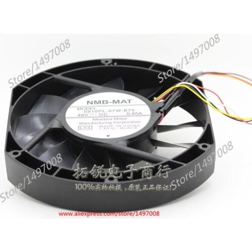 NMB-MAT 5910PL-07W-B75 L54 DC 48V 0.85A 4-Wire 170X150X25mm Server Cooling Fan