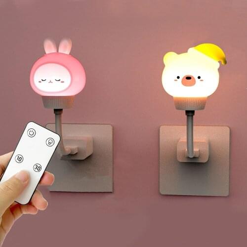 Night Light Childrens Lamp USB LED Night Lamp Bear Rabbit For Baby Night Light Bedroom Decor Gift Kid Lamp