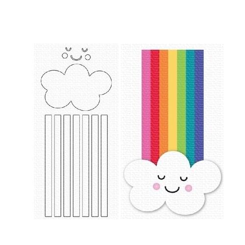 Smiley Face Cloud Rainbow Metal Cutting Dies For Diy Scrapbooking Die Cut New Cuts For Paper Card Making Craft Mothers