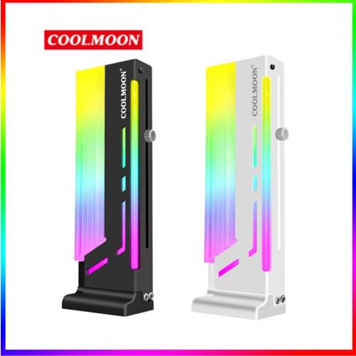 Coolmon Cm-Gh2 Vertical Gpu Bracket Cooling Supports Colorful 5v a-Rgb Bracket Computer Graphics Card Bracket Gpu Bracket