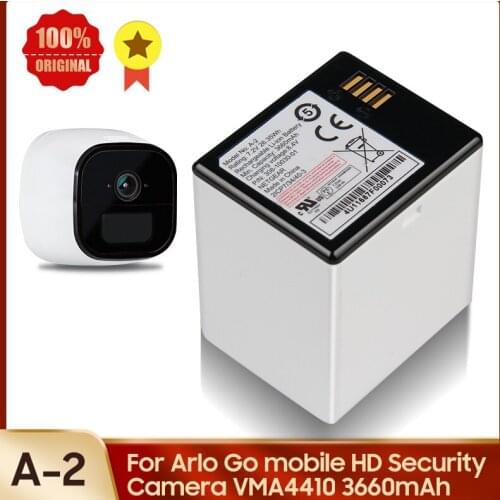 100% Original Battery A-2 For Arlo Go mobile HD Security Camera VMA4410 26.35Wh Replacement battery 8.4V +tools 3660mAh