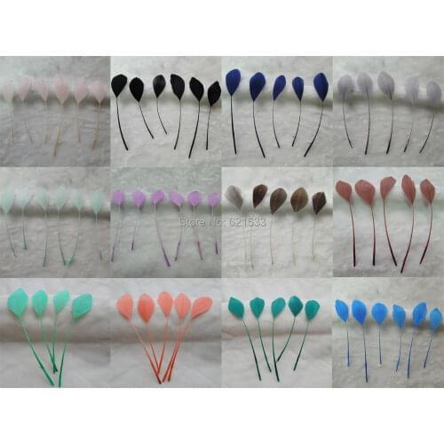 100Pcs/Lot!13-20CM Multicolor Split Hard Goose Satinettes Feathers Creative DIY Handmade Jewelry Accessories,13colours available