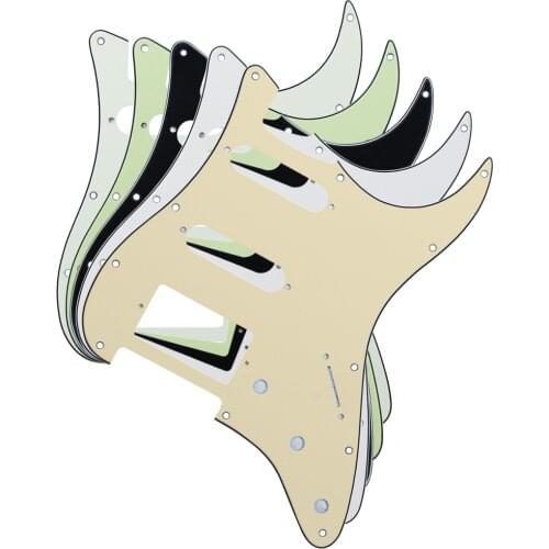 5PCS Multi-color ST Pickguards ST Guitar Pickguards SSH 3Ply Guitar Pickguards 11 Holes for FD ST Guitar