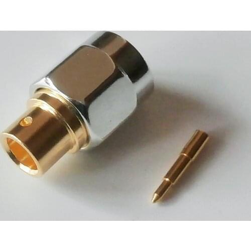 5 Pcs New High-quality Connector SMA Male Solder for semi-rigid RG402 0.141" cable Coax Jack Stainless Straight RF Adapters