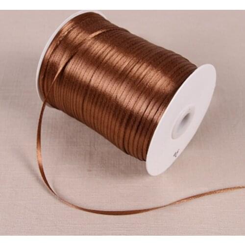 1/8" 3mm Satin Ribbon for packing and bow & Garment Accessories 20y/lot 30