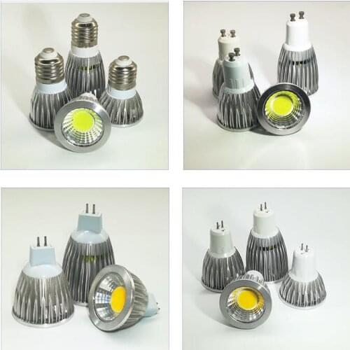 E27 E14 GU10 MR16 GU5.3 LED COB Spotlight Dimmable 9w 12w 15w Spot Light Bulb high power lamp DC12V or AC85-265V