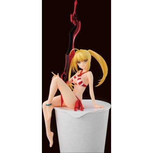 100% Original FuRyu Fate FGO Figure Nero Noodle Stopper Figure PVC Action Model Toys Anime Girl Figure