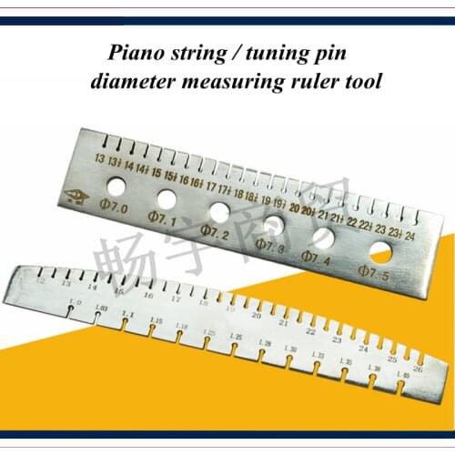 Piano tuning tools accessories - Piano string / Tuning pin diameter measuring instrument ruler tool - Piano parts