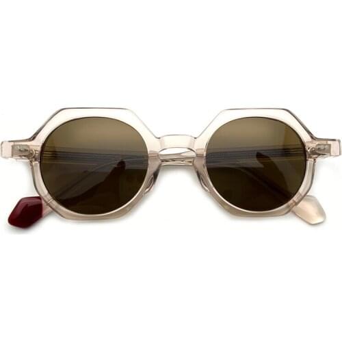 2021 Limited Edition Top Original Quality Acetate Small Oval Women Sunglasses Classic Vintage Handmade Men Sunglasses Oculus