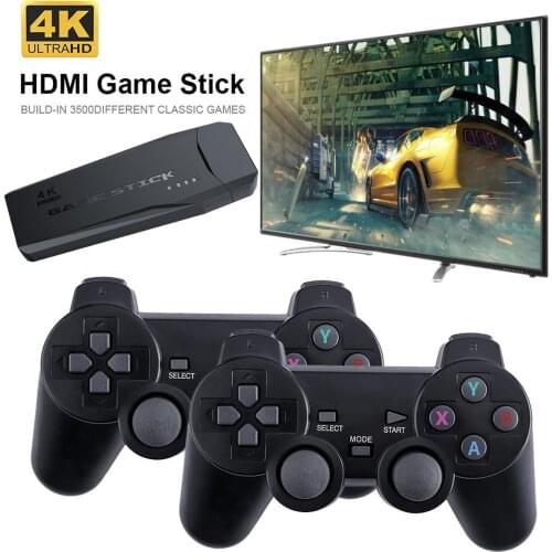 2021 NEW 4K Wireless Video Game Console 10000 Retro Games TV Gaming Player Machine Dongle Game Stick For PS/GB/MD Home Kids Gift