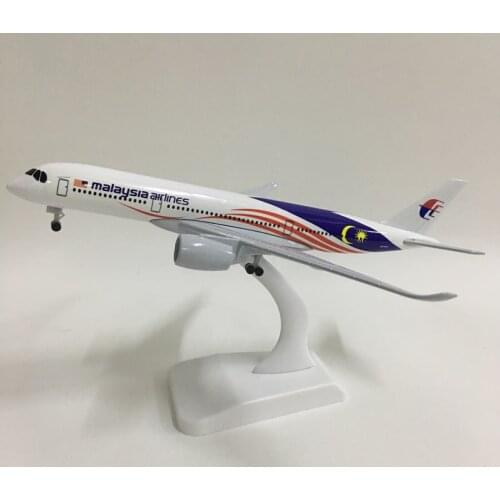 JASON TUTU 20cm Malaysia Airlines Airbus A350 Plane Model Airplane Model Aircraft Model 1:300 Diecast Metal planes toys Gift