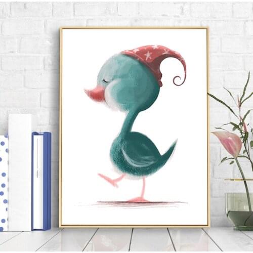 Zozack Needlework,DIY Cartoon ugly duckling Cross stitch Sets For embroidery Cross-Stitch kit Childrens room home wall Hecor