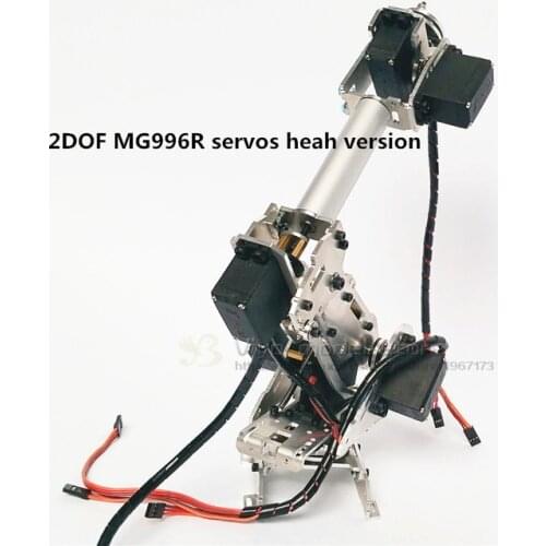 Newest version 5DOF / 6DOF CNC aluminum robotic arm frame ABB industrial robot model MG996r servos unassembled