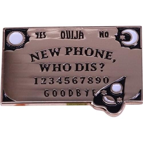 New Phone, Who Dis Ouija Board enamel pin