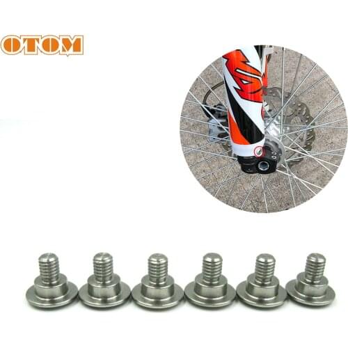 OTOM Motorcycle M6 Fork Guard Bolt Screw Stainless Steel For HONDA CR125 250 CRF250R CRF250RX CRF450R CRF250L CRF450RX Motocross