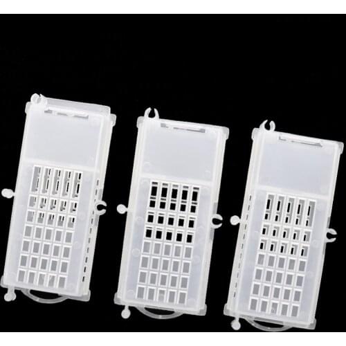40 Pcs Bee Tools Bee Queen Cages Beehive White Transparent Queen Bee Cage Beekeeping Equipment