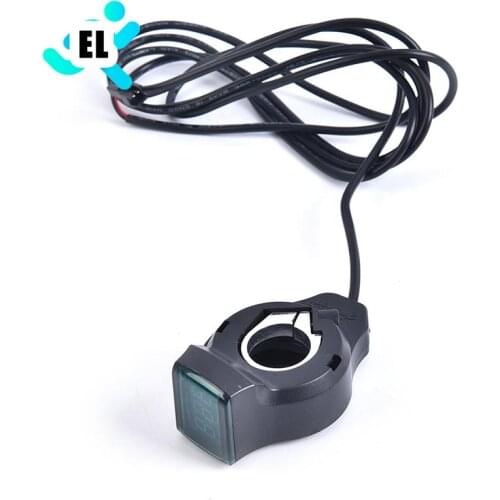 Electric Vehicle LCD Thumb Throttle Voltage Key Switch Lock With Power Switch For Electric Bike/Scooter/Ebike