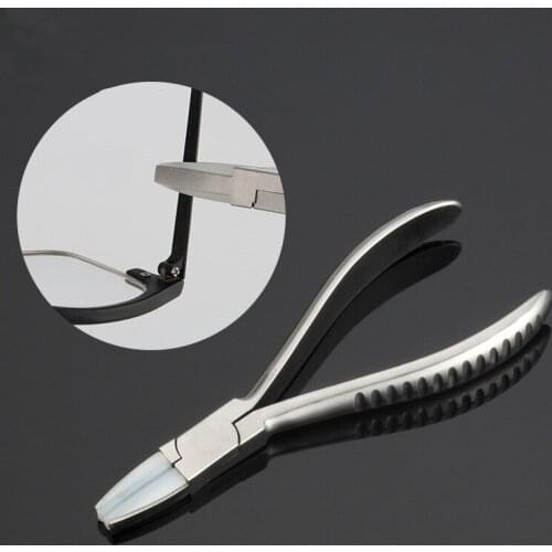 Best Quality Glasses Plier Stainless Steel Prevent Injury Flat Nylon Jaw Pliers for DIY Jewelry Tools glasses adjusting plier