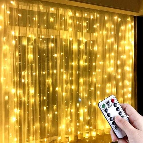 Qinxi LED Garland Curtains
