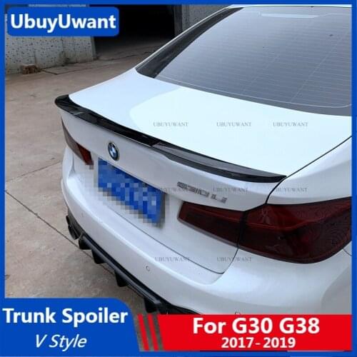 UBUYUWANT V STYLE Spoiler For BMW G30 G38 520i 528i 535i 530i 525i 2017 2018 2019 High Quality ABS Car Rear Wing Rear Spoiler