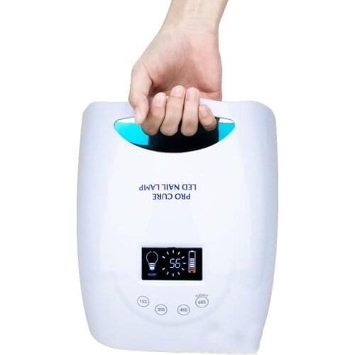 New 48w Upgraded Rechargeable Battery LED UV Lamp Wireless Manicure Pedicure Curing Light Cordless Nail Dryer Fast Cure