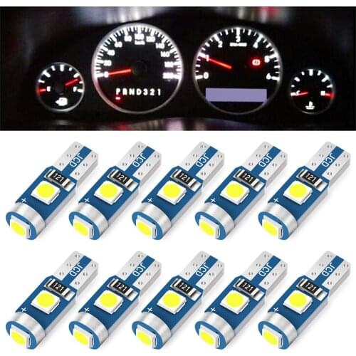 10pcs Car T5 LED Bulb Instrument Lights For Chevrolet Cruze Aveo Lacetti Captiva Cruz Niva Spark Orlando Epica Sail Sonic