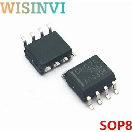 1000 PCS OP07CDR OP07CD OP07C OP07 SOP8 OPAMP GP 1 CIRCUIT