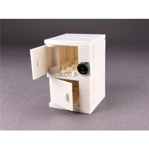 2Sets/lot MOC Bricks Refrigerator Kitchenware marine City Furniture Creative kits Building Blocks Compatible All Brands toys