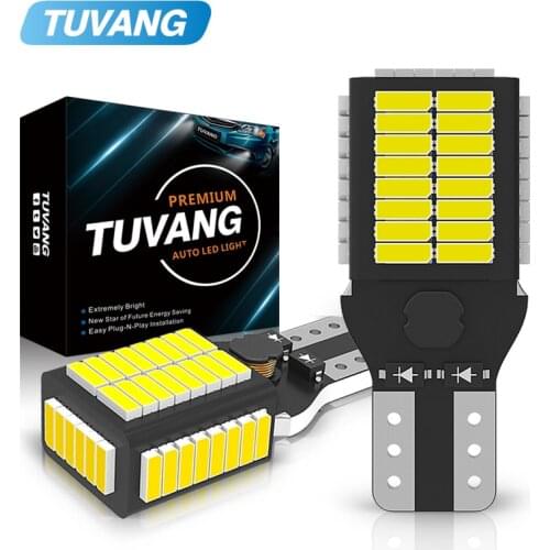 2x Auto LED Bulbs T15 W16W 921 4014 SMD 54 Chips CANBUS No Error For Car LED Back-up Light Auto Turn Signal Reverse Lamp White