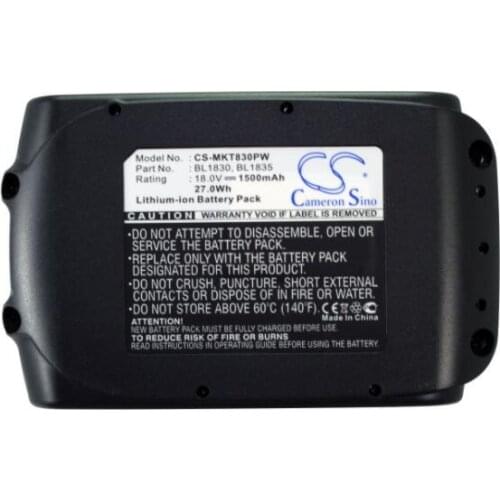Cameron Sino 1500mAh battery for MAKITA BBO180 BBO180Z BCF050 BCF201 BCF201Z BCL180 BCL180F BCL180W BCL180Z BCL180ZW BCL182