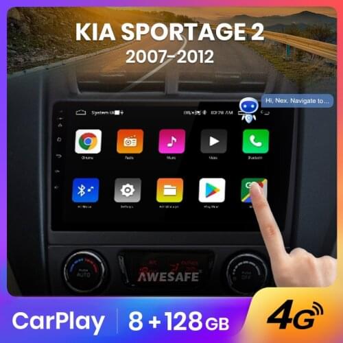 AWESAFE PX9 For Kia Sportage 2 2007 - 2009 Car Radio Multimedia Video Player Navigation GPS No 2 din 2din DVD Android 10