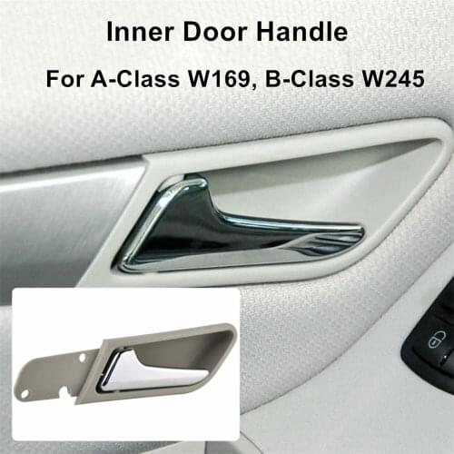 Car Chrome Plated Interior Door Handle Silver Door Handle Repair Kit for Mer cedes-Benz Clase A W169 B W245