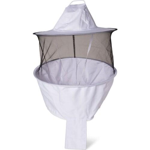 White One-piece Bee Clothing Beekeeping Tools Safety Veil Hat Dress Thick and Comfortable Breathable Cotton Blended Material