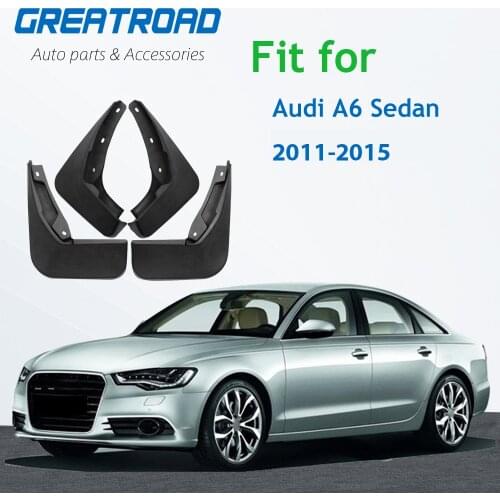 Car Mud Flaps Mudguards Mud Flap Splash Guards for Fender Mudflaps Accessories For Audi A6 Sedan 2011 2012 2013 2014 2015 2016