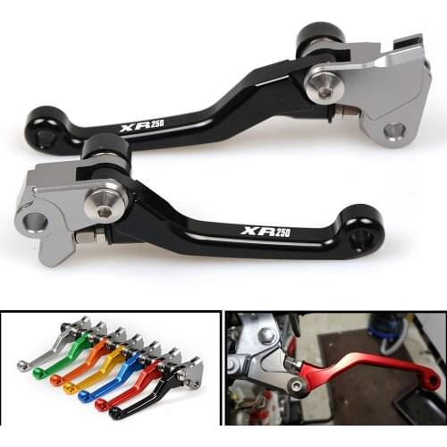 CNC Laser Printing Motorcycle Dirt bike Pivot Brake Clutch Levers For Honda XR250/MOTARD 1995-2007 Motocross Accessories XR 250