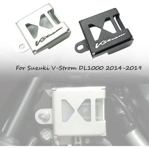 For Suzuki DL1000 V-Strom VStrom 1000 2015-2019 Motorcycle Rear Brake Fluid Pump Tank Reservoir Guard Cap Ptotector Oil Cover