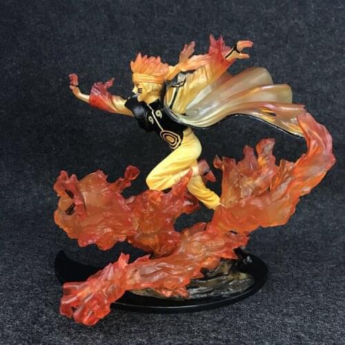 200mm Naruto Action Figure Toy Anime Nartuo Shippuden Uzumaki Naruto Kurama Collection Figurine Toy for children